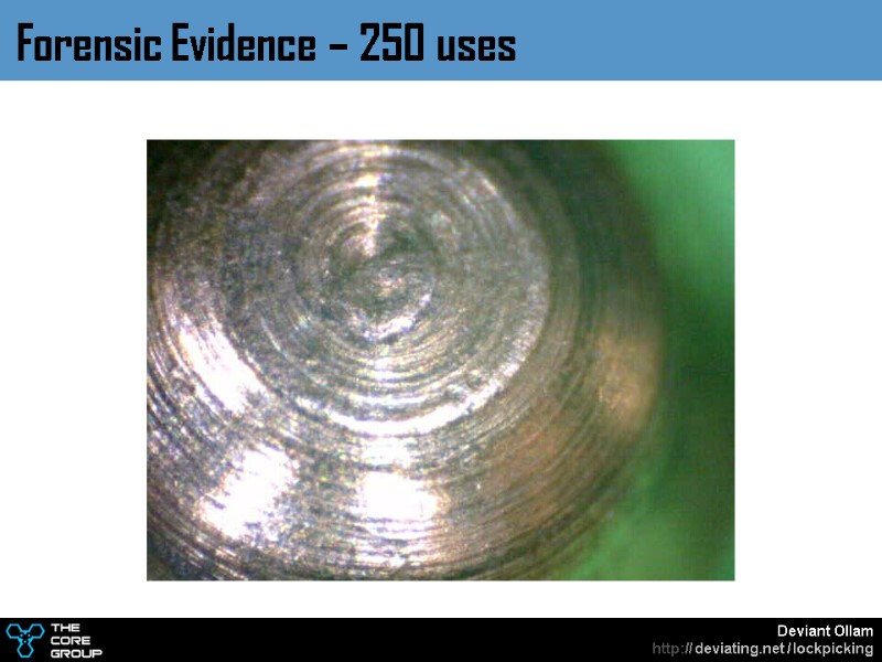 Forensic Evidence – 250 uses